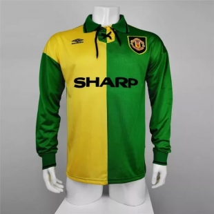 Манчестер Юнайтед майка ретро длинный рукав 1992-93 Umbro гостевая
