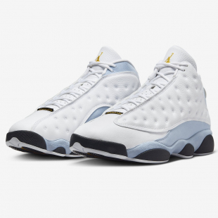 Баскетбольные кроссовки AIR JORDAN 13 BLUE GREY ретро белые