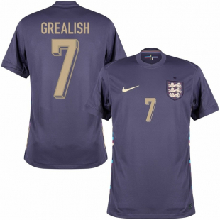 Сборная Англия майка игровая GREALISH 7 UEFA EURO 2024 гостевая