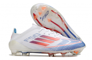 Детские футбольные бутсы Adidas F50 FG белые