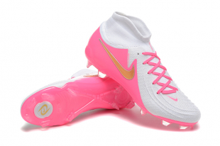Футбольные бутсы Nike Phantom Luna Elite FG с носком розовые