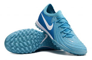 Футбольные бутсы (сороконожки) Nike Phantom Luna Elite TF голубые
