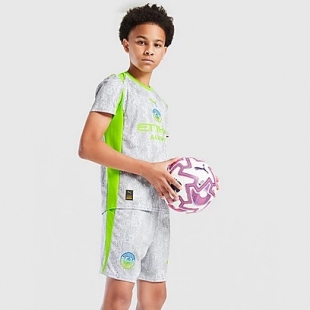 Манчестер Сити форма детская сезон 2025/26 гостевая 3 форма(майка+шорты)