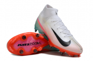 Футбольные бутсы Nike Air Zoom Mercurial Superfly X Elite FG с носком белые