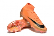 Футбольные бутсы Nike Air Zoom Mercurial Superfly X Elite FG с носком оранжевые