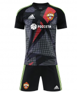 ПФК ЦСКА Москва вратарский детский комплект формы (Реплика) черный (майка + шорты)
