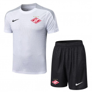 Спартак Москва тренировочный аутентичный комплект (майка+шорты) белый