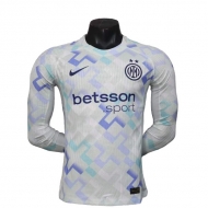 Интер футболка игровая длинный рукав сезон 2025/26 гостевая