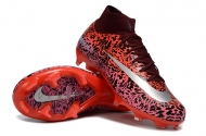 Футбольные бутсы Nike Air Zoom Mercurial Superfly X Elite FG с носком оранжевые