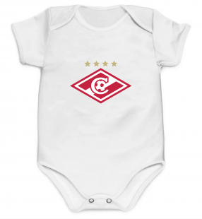 Спартак Москва боди для малышей сезон 2024/25 белое