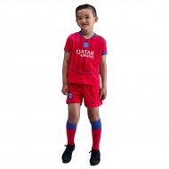 Пари Сен-Жермен форма детская сезон 2025/26 гостевая 3 форма (майка+шорты)