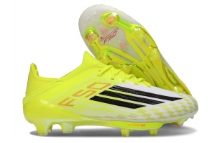 Детские футбольные бутсы Adidas F50 FG зеленые