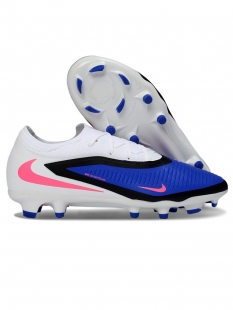 Детские футбольные бутсы Nike Phantom GX III Elite FG бело голубые