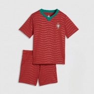 Сборная Португалия детский комплект формы (Реплика) World Cup 2026 домашний (майка+шорты)