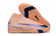 Детские футбольные бутсы (сороконожки) Nike Mercurial Superfly X Elite TF розовые