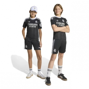 Реал Мадрид форма детская вратарская сезон 2025/26 черная (майка+шорты)