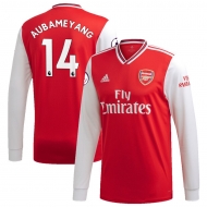 Арсенал футболка игровая длинный рукав 2019/20 с нанесением игрока AUBAMEYANG 14 домашняя Арсенал футболка игровая длинный рукав 2019/20 с нанесением игрока AUBAMEYANG 14 домашняя