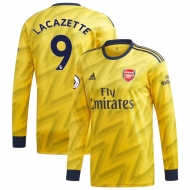 Арсенал футболка игровая длинный рукав 2019/20 с нанесением игрока LACAZETTE 9 гостевая Арсенал футболка игровая длинный рукав 2019/20 с нанесением игрока LACAZETTE 9 гостевая