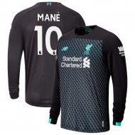 Ливерпуль футболка игровая длинный рукав 2019/20 с нанесением игроков MANE 10 гостевая 3 форма Ливерпуль футболка игровая длинный рукав 2019/20 с нанесением игроков MANE 10 гостевая 3 форма