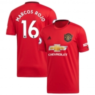 Манчестер Юнайтед футболка игровая 2019/20 с нанесением игрока MARCOS ROJO 16 домашняя Манчестер Юнайтед футболка игровая 2019/20 с нанесением игрока MARCOS ROJO 16 домашняя