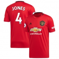 Манчестер Юнайтед футболка игровая 2019/20 с нанесением игрока JONES 4 домашняя Манчестер Юнайтед футболка игровая 2019/20 с нанесением игрока JONES 4 домашняя