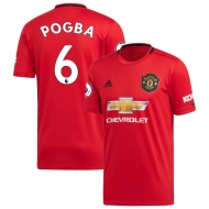 Манчестер Юнайтед футболка игровая 2019/20 с нанесением игрока POGBA 6 домашняя Манчестер Юнайтед футболка игровая 2019/20 с нанесением игрока POGBA 6 домашняя