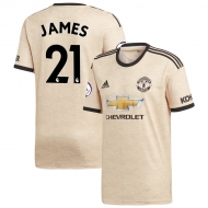 Манчестер Юнайтед футболка игровая 2019/20 с нанесением игрока JAMES 21 гостевая Манчестер Юнайтед футболка игровая 2019/20 с нанесением игрока JAMES 21 гостевая