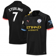 Манчестер Сити футболка игровая 2019/20 с нанесением игрока STERLING 7 гостевая Манчестер Сити футболка игровая 2019/20 с нанесением игрока STERLING 7 гостевая