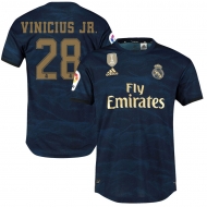Реал Мадрид футболка игровая 2019/20 с нанесением игрока VINICIUS JR. 28 гостевая Реал Мадрид футболка игровая 2019/20 с нанесением игрока VINICIUS JR. 28 гостевая