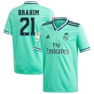 Реал Мадрид футболка игровая 2019/20 с нанесением игрока BRAHIM 21 гостевая 3 форма Реал Мадрид футболка игровая 2019/20 с нанесением игрока BRAHIM 21 гостевая 3 форма