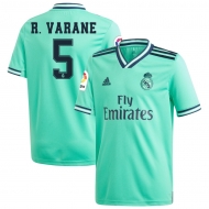 Реал Мадрид футболка игровая 2019/20 с нанесением игрока R. VARANE 5 гостевая 3 форма Реал Мадрид футболка игровая 2019/20 с нанесением игрока R. VARANE 5 гостевая 3 форма