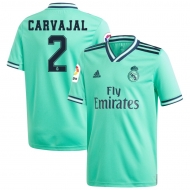 Реал Мадрид футболка игровая 2019/20 с нанесением игрока CARVAJAL 2 гостевая 3 форма Реал Мадрид футболка игровая 2019/20 с нанесением игрока CARVAJAL 2 гостевая 3 форма