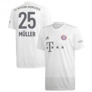 Бавария Мюнхен футболка игровая 2019/20 с нанесением игрока MULLER 25 гостевая Бавария Мюнхен футболка игровая 2019/20 с нанесением игрока MULLER 25 гостевая