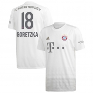 Бавария Мюнхен футболка игровая 2019/20 с нанесением игрока GORETZKA 18 гостевая Бавария Мюнхен футболка игровая 2019/20 с нанесением игрока GORETZKA 18 гостевая