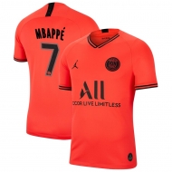 Пари Сен-Жермен футболка игровая версия JORDAN 2019/20 с нанесением игрока MBAPPE 7 гостевая Пари Сен-Жермен футболка игровая версия JORDAN 2019/20 с нанесением игрока MBAPPE 7 гостевая