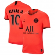 Пари Сен-Жермен футболка игровая версия JORDAN 2019/20 с нанесением игрока NEYMAR JR 10 гостевая Пари Сен-Жермен футболка игровая версия JORDAN 2019/20 с нанесением игрока NEYMAR JR 10 гостевая