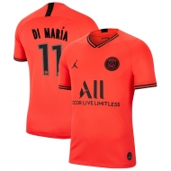 Пари Сен-Жермен футболка игровая версия JORDAN 2019/20 с нанесением игрока DI MARIA 11 гостевая Пари Сен-Жермен футболка игровая версия JORDAN 2019/20 с нанесением игрока DI MARIA 11 гостевая