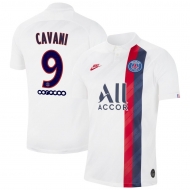 Пари Сен-Жермен футболка игровая версия 2019/20 с нанесением игрока CAVANI 9 гостевая 3 форма Пари Сен-Жермен футболка игровая версия 2019/20 с нанесением игрока CAVANI 9 гостевая 3 форма