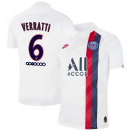 Пари Сен-Жермен футболка игровая версия 2019/20 с нанесением игрока VERRATTI 6 гостевая 3 форма Пари Сен-Жермен футболка игровая версия 2019/20 с нанесением игрока VERRATTI 6 гостевая 3 форма