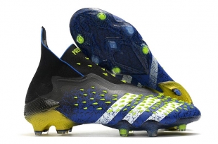 Детские футбольные бутсы Adidas Predator Freak+ FG черно-синие